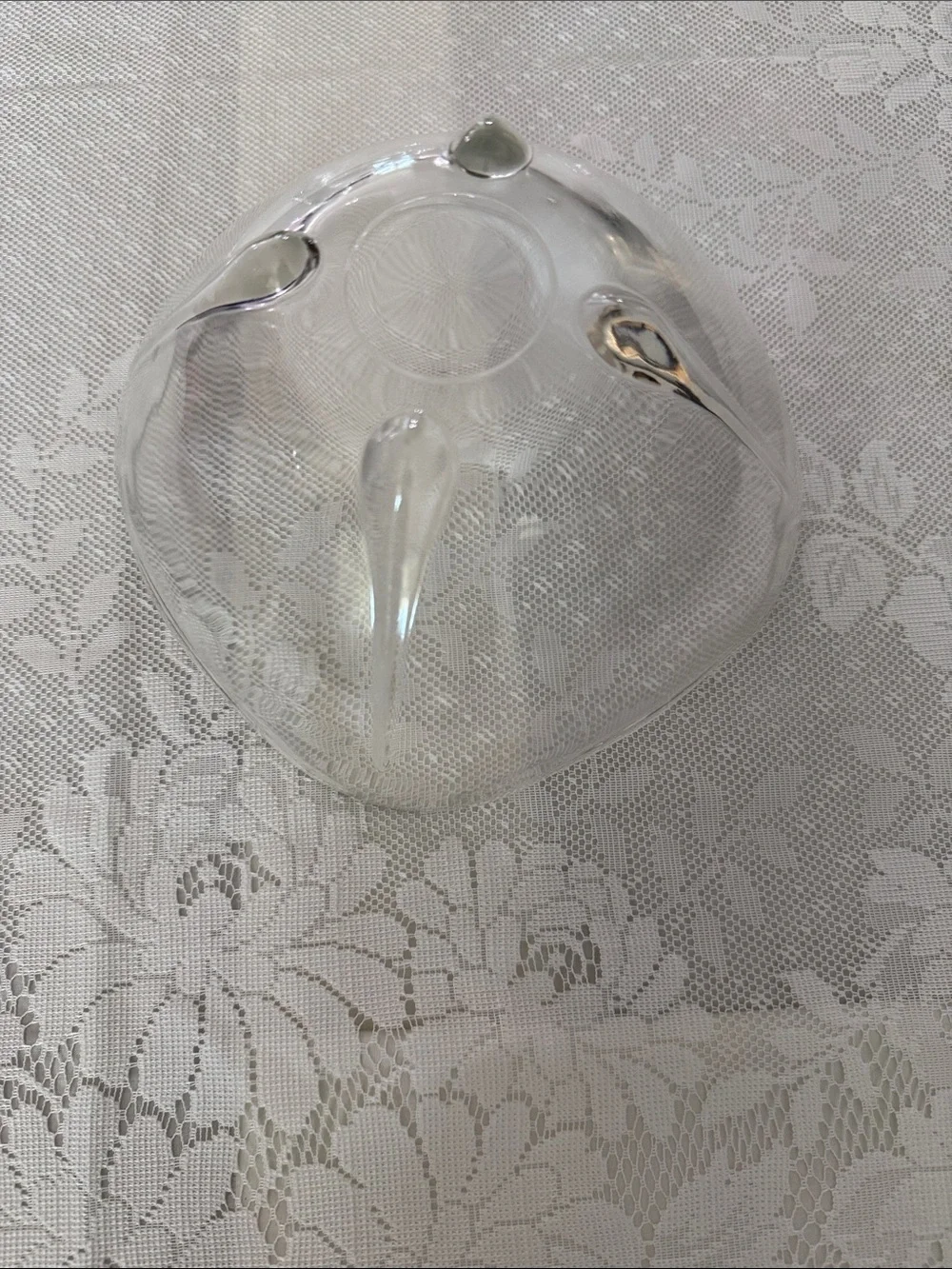 Vintage Anchor Hocking Swedish Modern Clear Glass Bowls Set of 3 Mid-Century